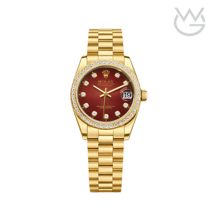 Rolex Datejust – Red Diamond Bezel