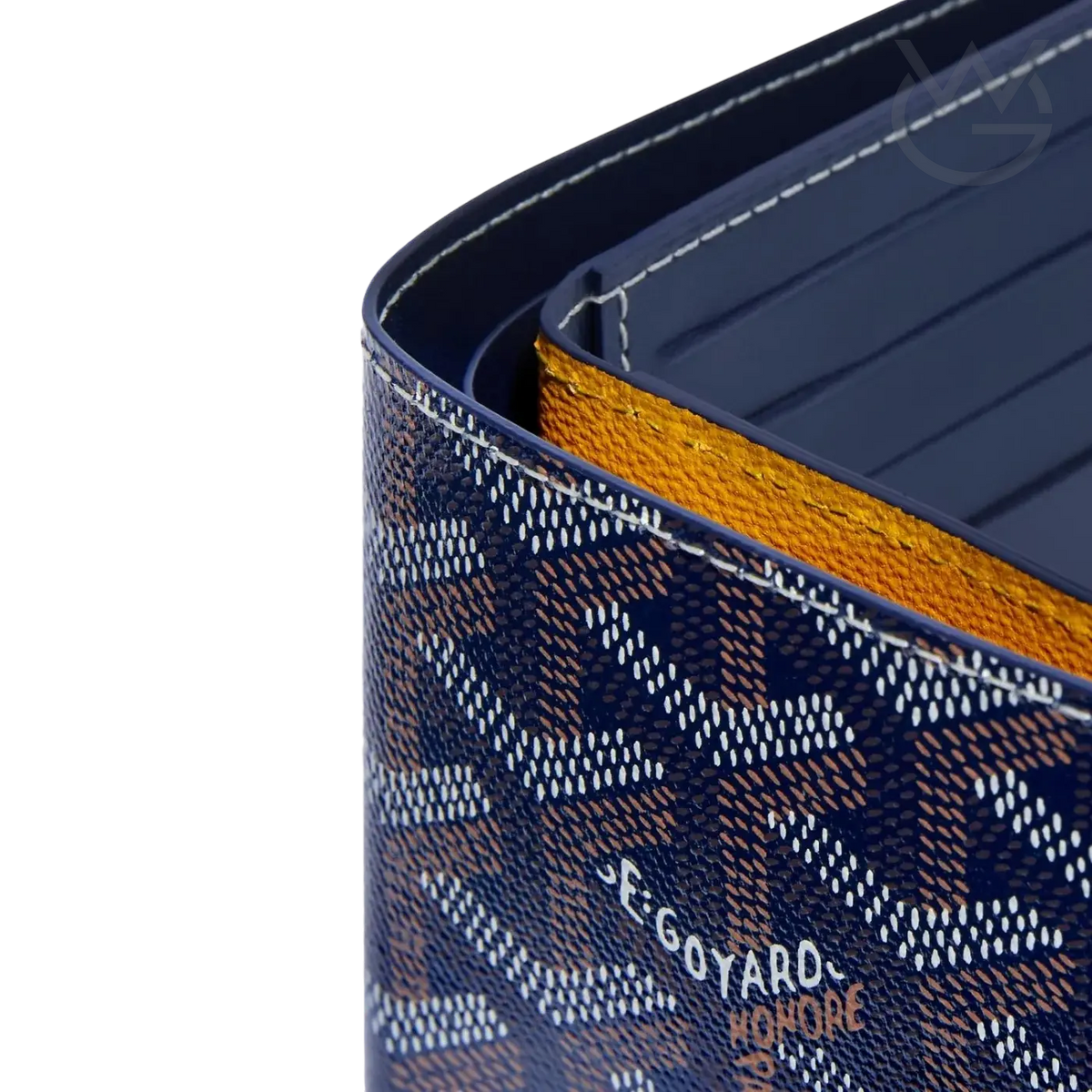 Goyard Victoire Wallet Navy Blue - View 2