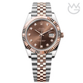 Rolex Lady-Datejust – Everose Two Tone & Chocolate Dial - View 1