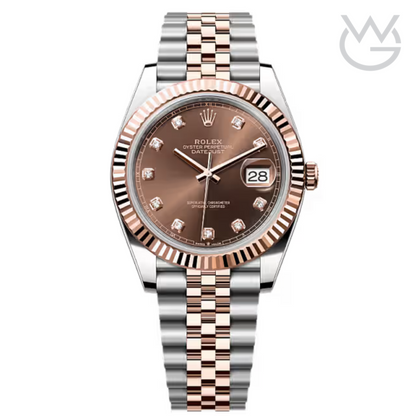 Rolex Lady-Datejust – Everose Two Tone & Chocolate Dial - View 1