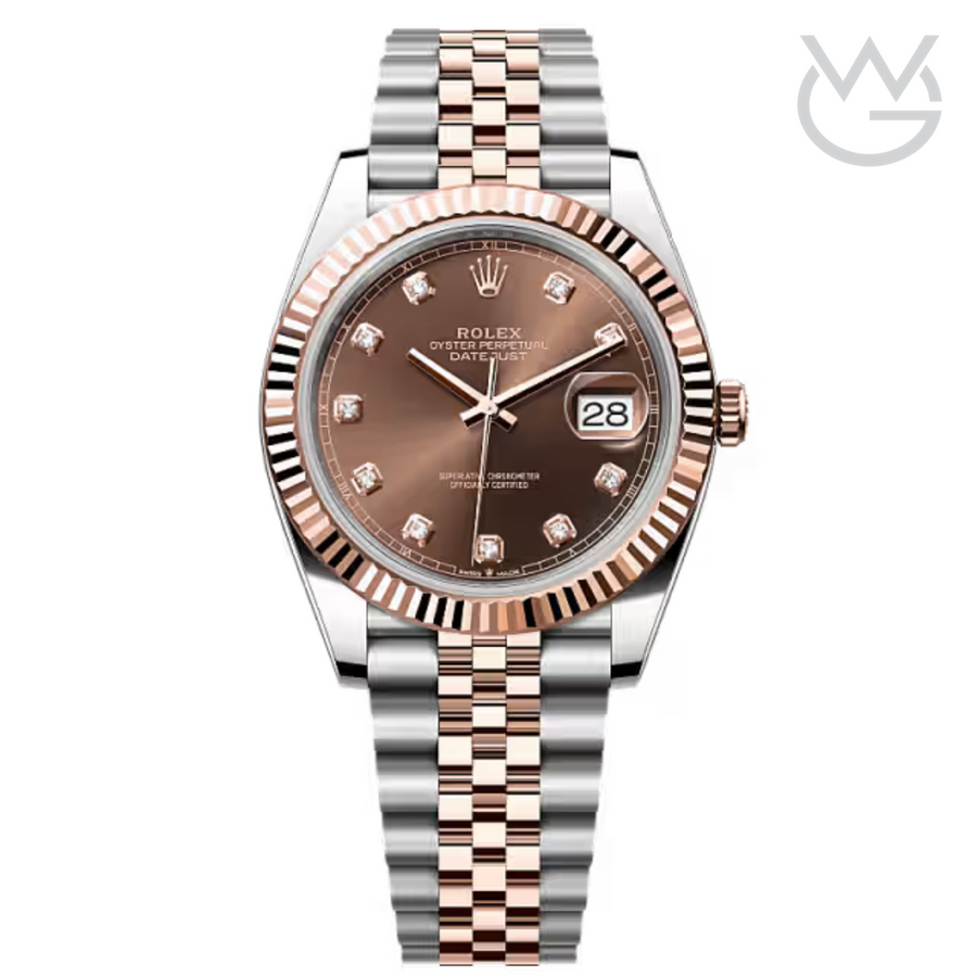 Rolex Lady-Datejust – Everose Two Tone & Chocolate Dial - View 1