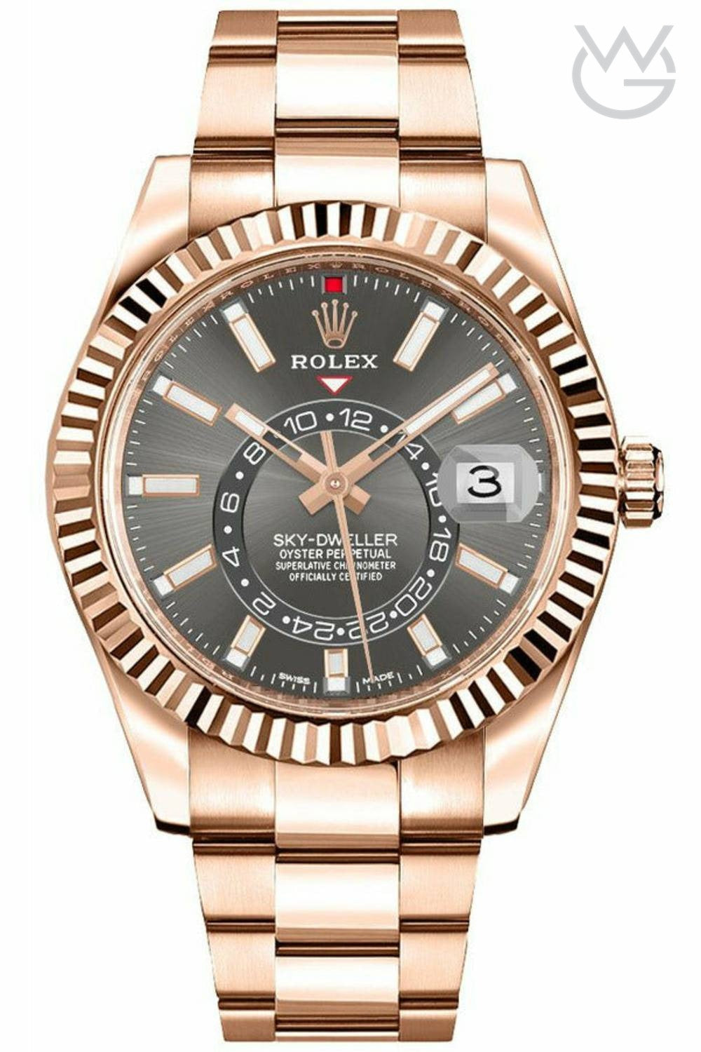Rolex Sky-Dweller – Grey Dial Rose Gold