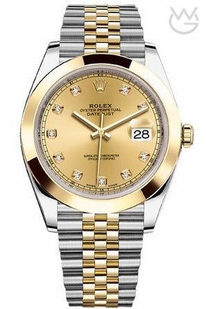 Rolex Datejust – Gold Dial Silver Steel