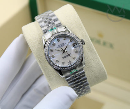 Rolex Lady-Datejust – Mother-of-Pearl Dial & Diamond Bezel - View 3