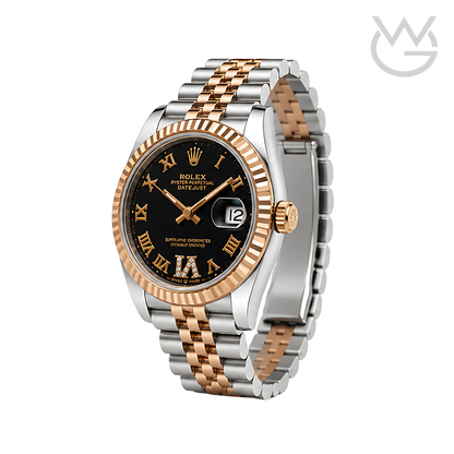 Rolex Datejust – Black Diamond Dial Silver