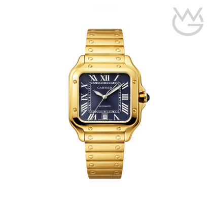 Cartier Santos de Cartier – Golden Steel Blue Dial