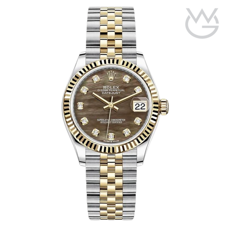 Rolex Lady-Datejust – Two Tone & Dark Grey Dial - View 1