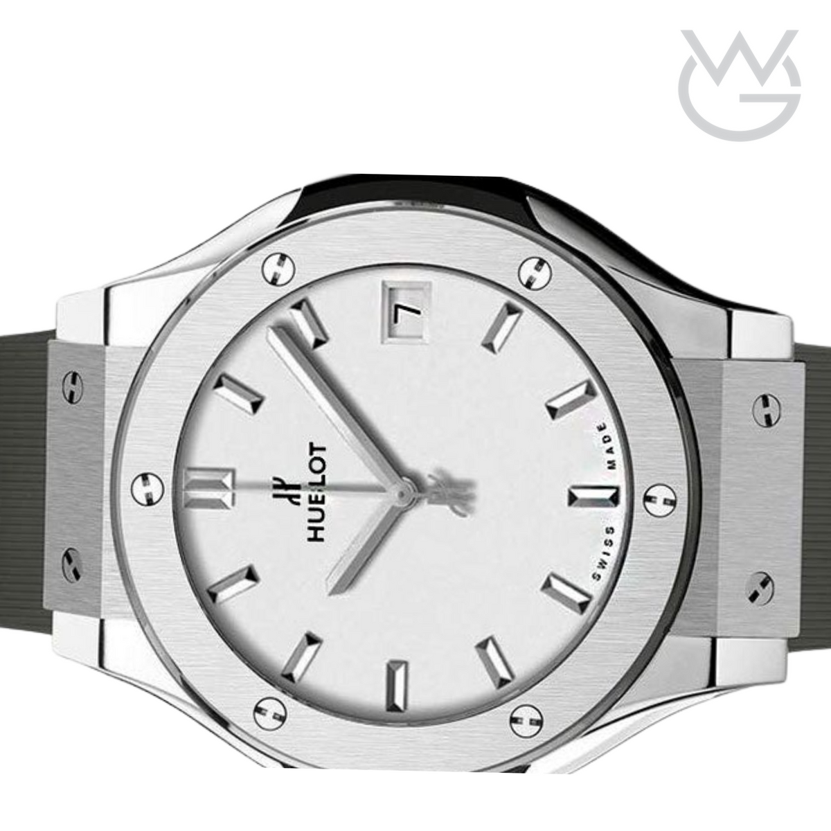 Hublot Classic Fusion Ladies Watch – Opaline Dial & Racing Grey - View 3