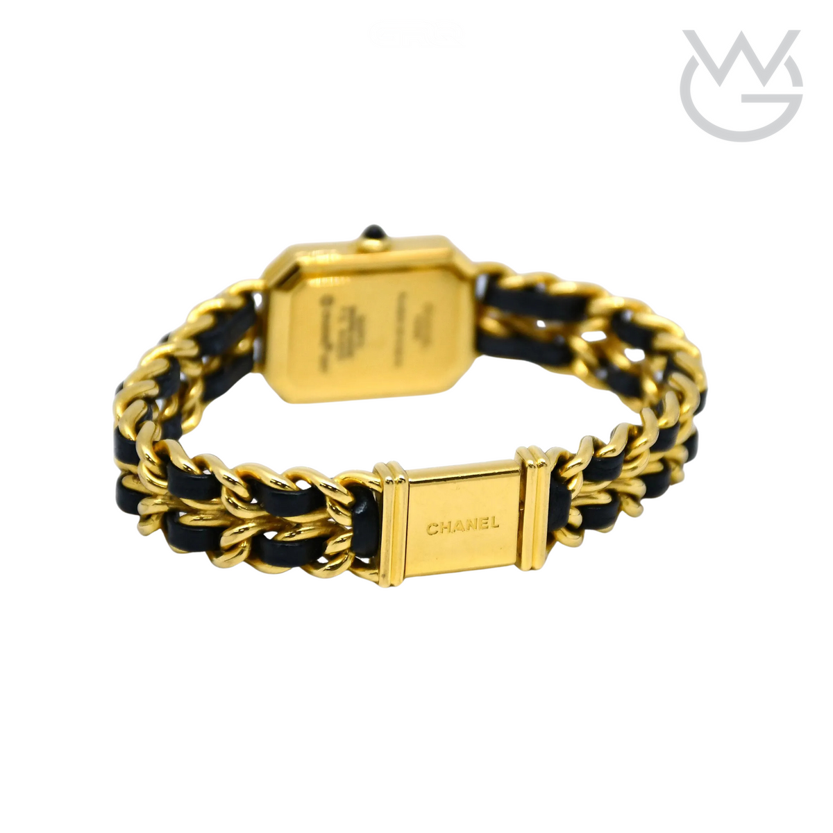 Chanel Chanel Première Black Yellow Chain Leather Strap