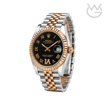 Rolex Datejust – Black Diamond Dial Silver