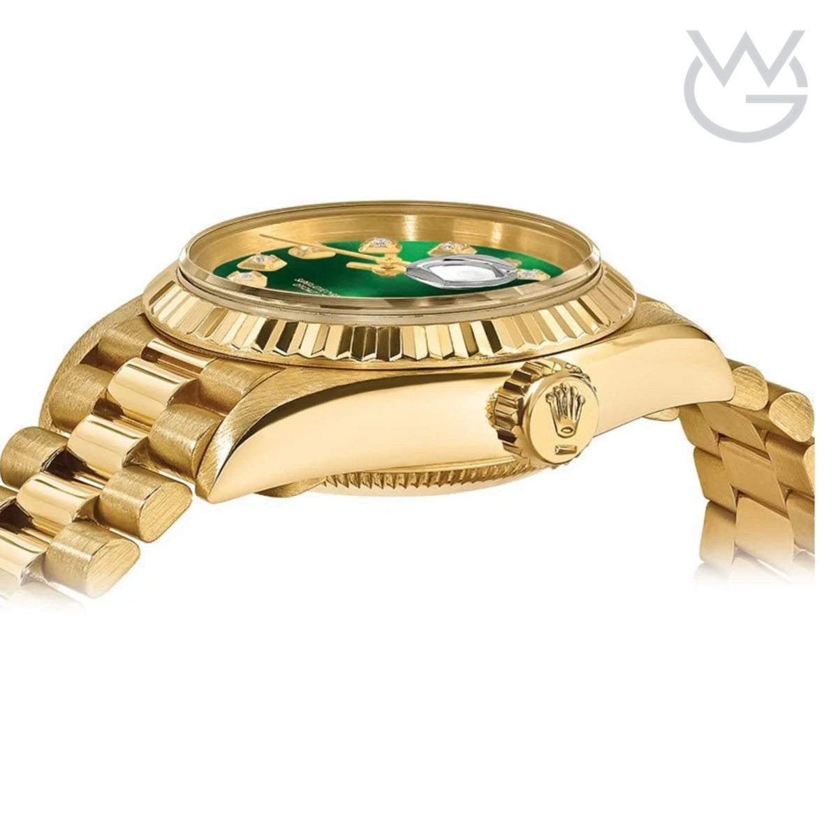 Rolex Lady-Datejust – Green Gem Dial, Yellow Gold Tone - View 4
