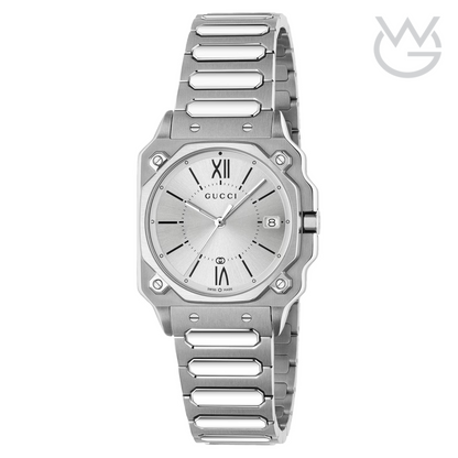 Gucci G-Flat Ladies Watch – Silver Dial - View 1
