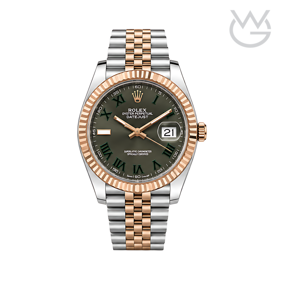Rolex Datejust – Wimbledon Dial Two Tone Rose Gold