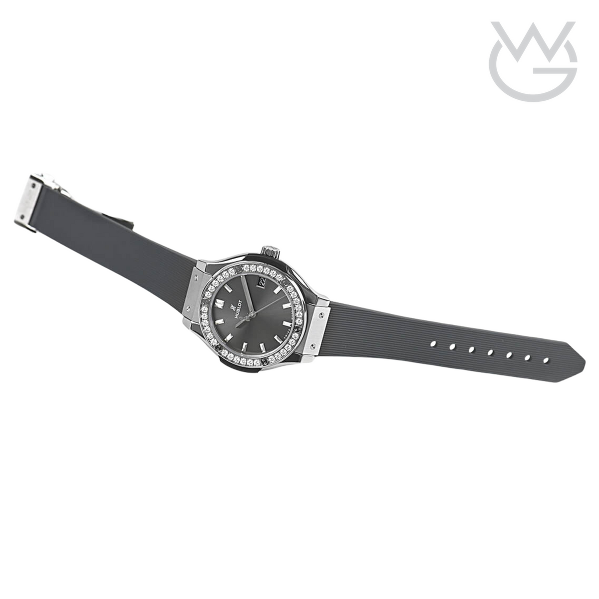 Hublot Classic Fusion Ladies Watch – Racing Grey & Diamond Detail - View 4