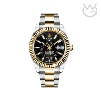 Rolex Sky-Dweller – Black Dial Gold Silver