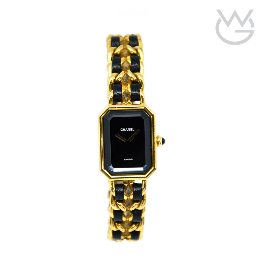 Chanel Chanel Première Black Yellow Chain Leather Strap