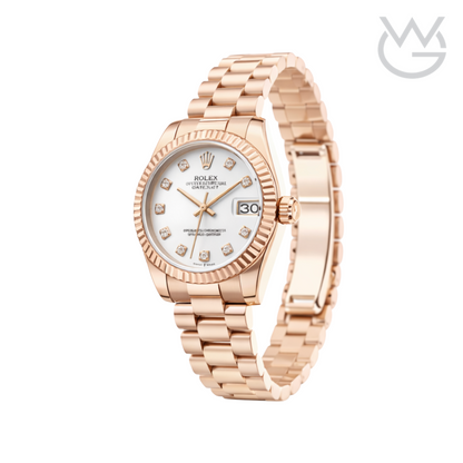 Rolex Datejust – 28 Diamond White Dial