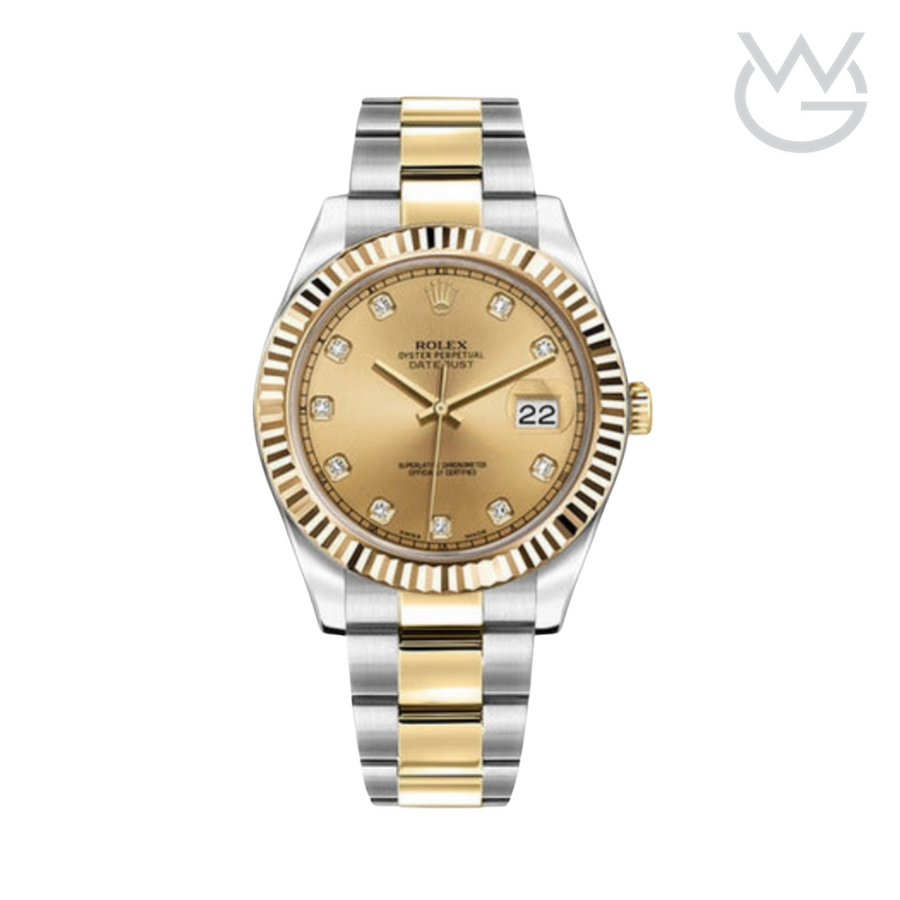 Rolex Datejust – Gold Dial Yellow Steel