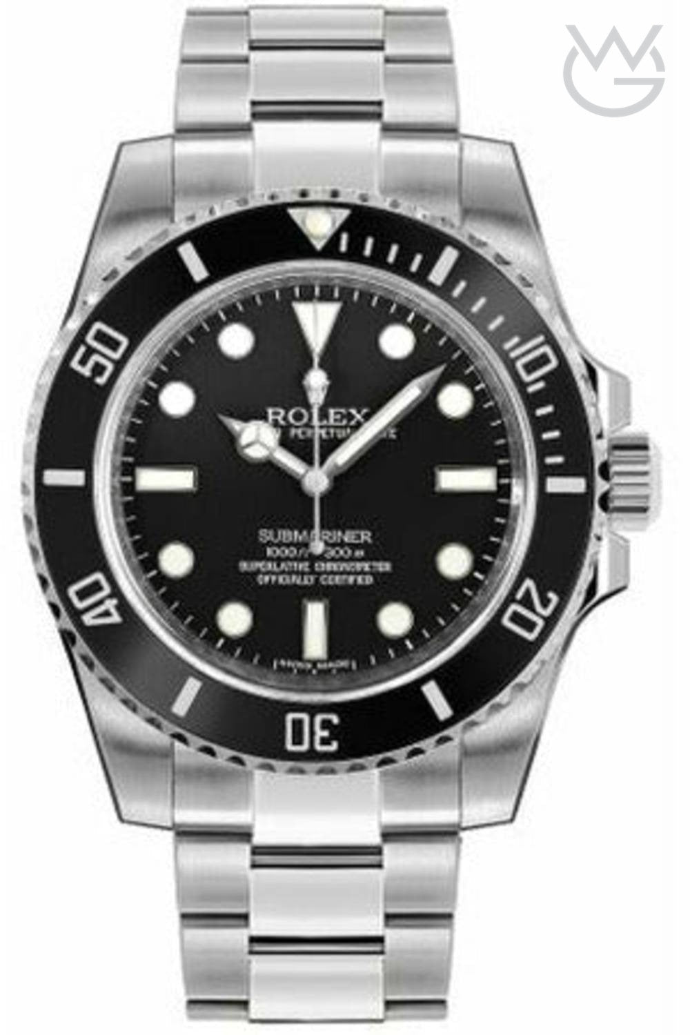 Rolex Submariner Black Dial Silver