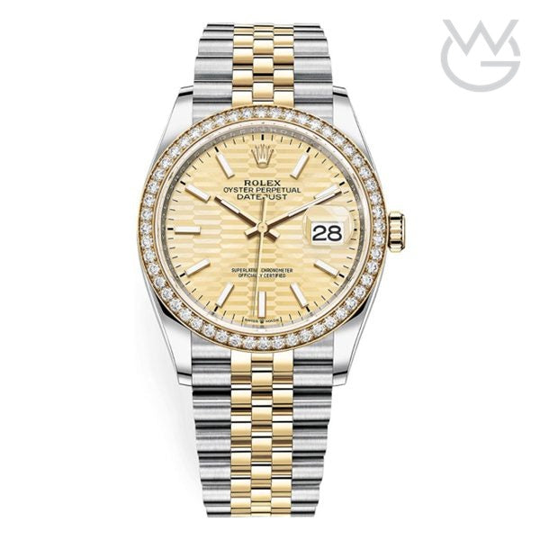 Rolex Datejust – Golden Fluted Dial