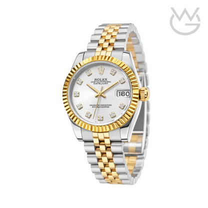 Rolex Rolex Datejust Silver Gold-White Dial