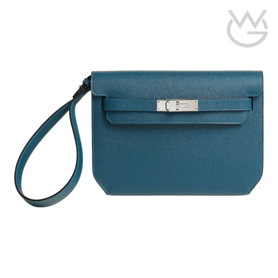 Hermès Depeche 25 Pouch – Bleu Thalassa - View 1