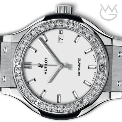 Hublot Classic Fusion Ladies Watch – White Diamond Dial - View 3