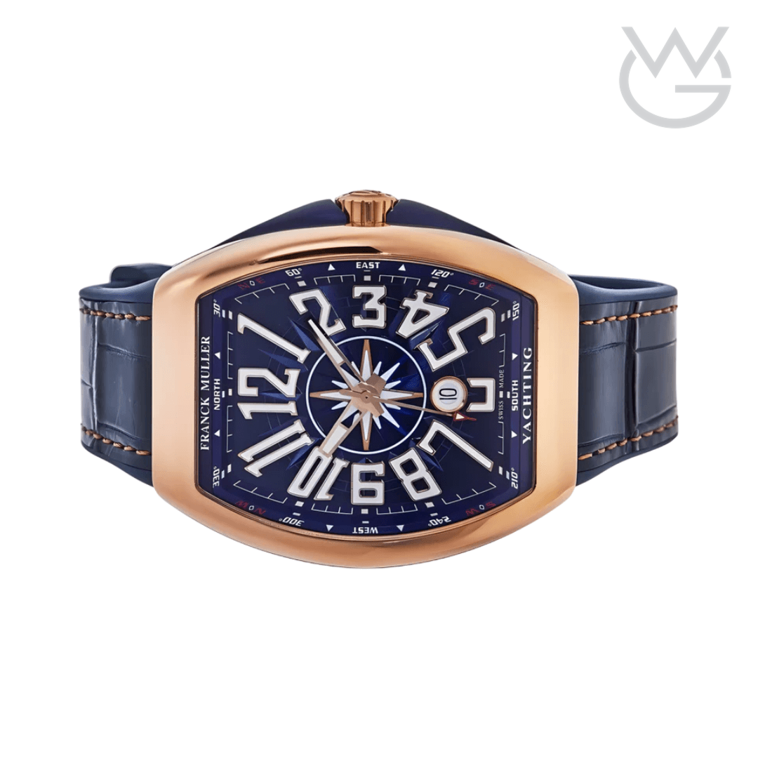 Franck Muller Rose Gold Blue Dial