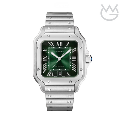 Cartier Santos de Cartier – Large Green Dial Stainless Steel