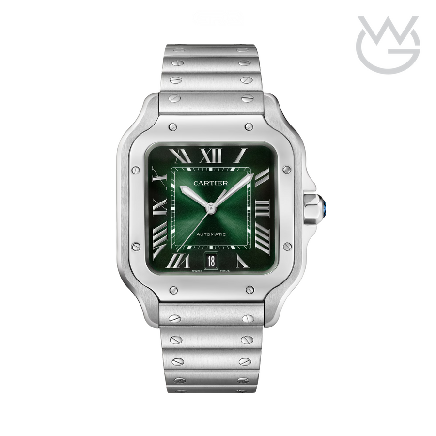 Cartier Santos de Cartier – Large Green Dial Stainless Steel