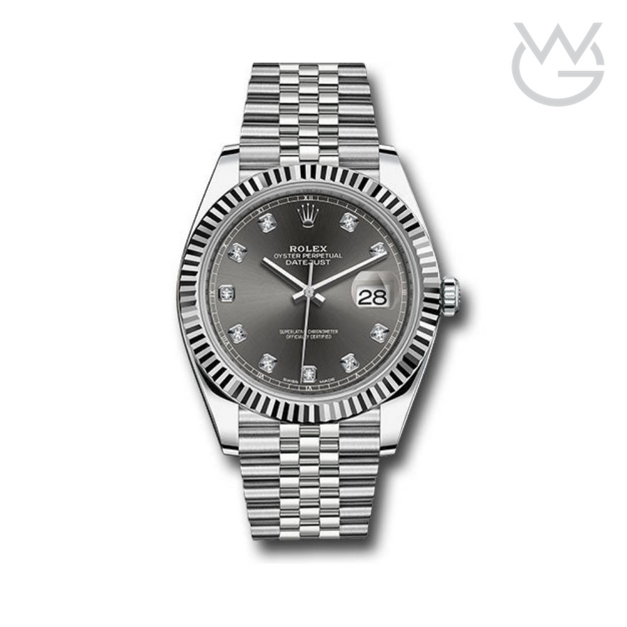 Rolex Datejust – Grey Dial Silver Steel