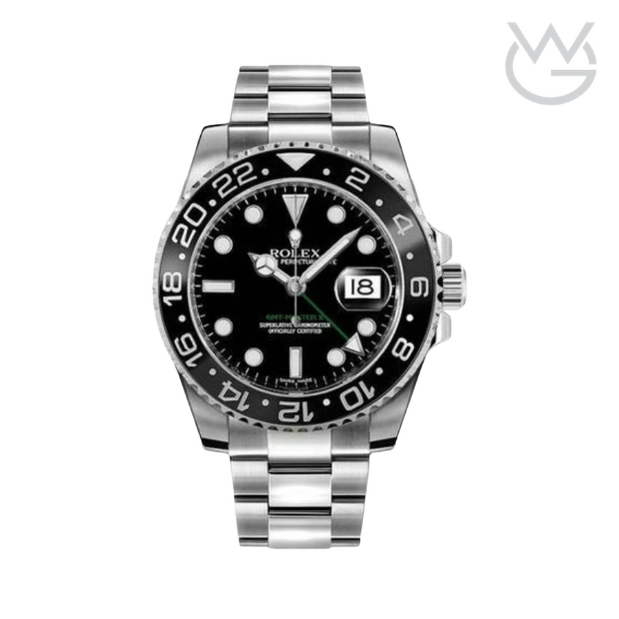 Rolex GMT-Master II – Black Dial Silver Steel