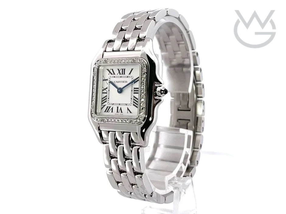 Cartier Panthère Ladies Watch – Silver Tone & Diamond Detail - View 4