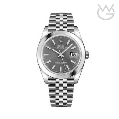 Rolex Datejust – Grey Dial Silver Steel