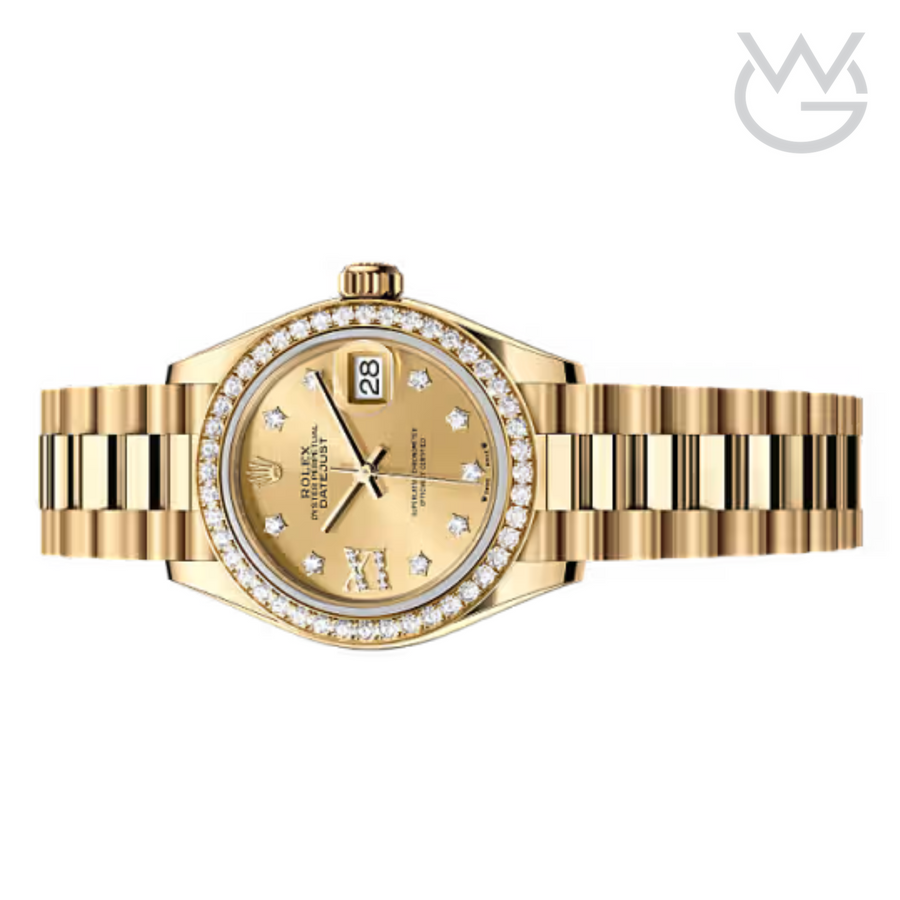 Rolex Lady-Datejust – Yellow Gold Tone & Diamond Detail - View 2