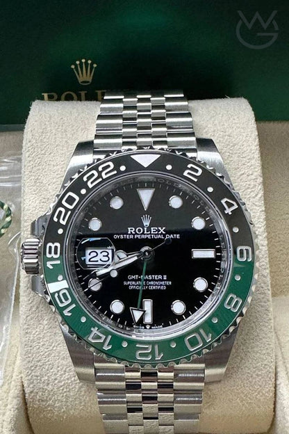 Rolex GMT-Master II – Black Dial Green Silver