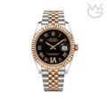 Rolex Datejust – Black Diamond Dial Silver
