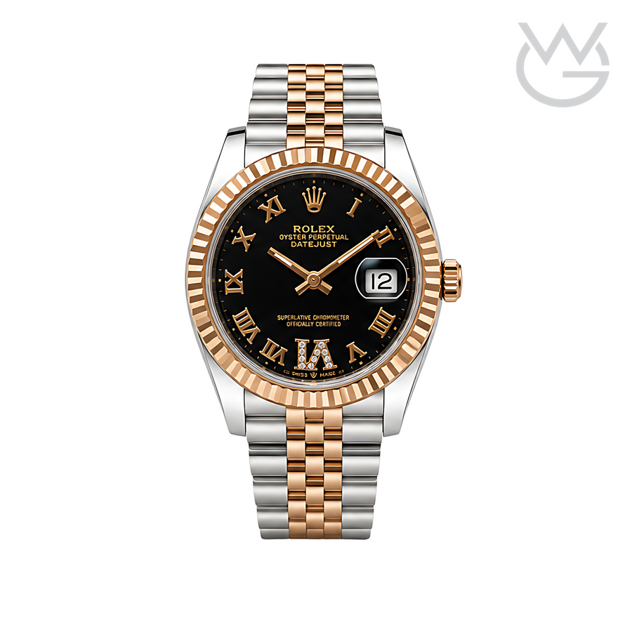 Rolex Datejust – Black Diamond Dial Silver
