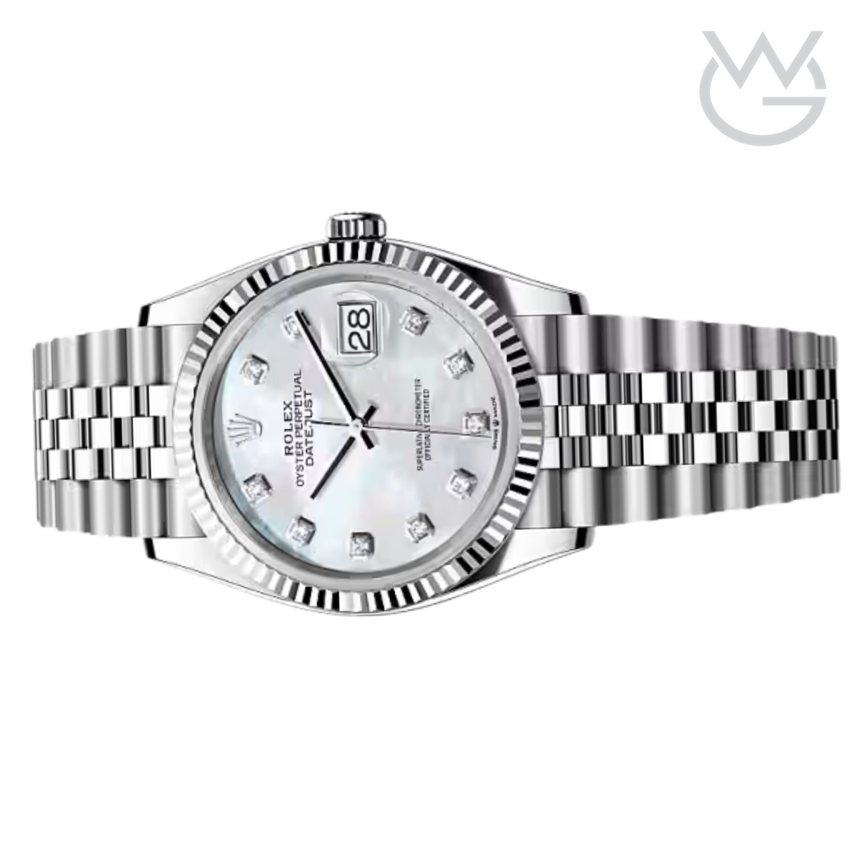 Rolex Lady-Datejust – Mother-of-Pearl Dial & Fluted Bezel - View 3