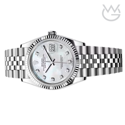Rolex Lady-Datejust – Mother-of-Pearl Dial & Fluted Bezel - View 3