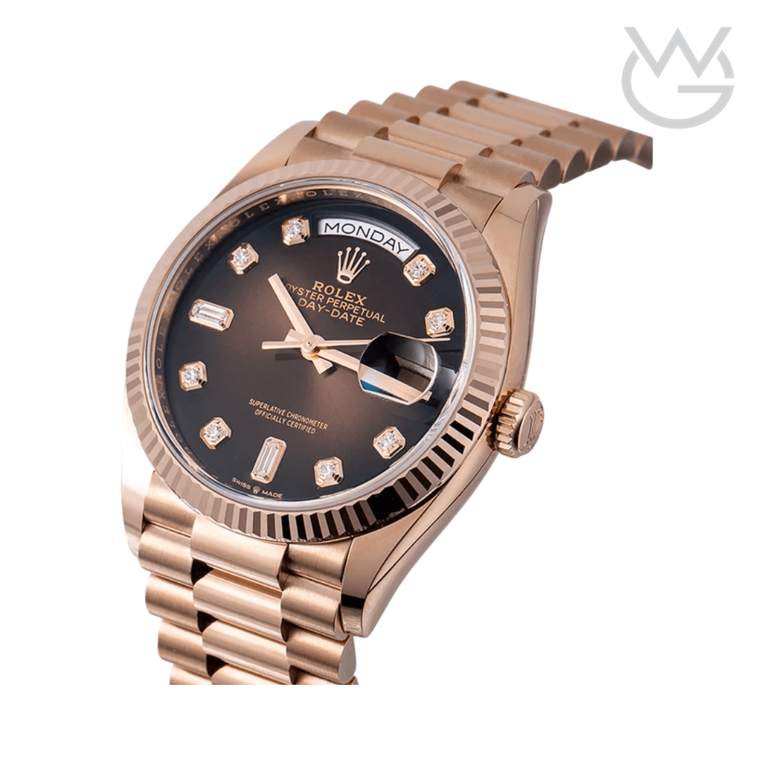 Rolex Day-Date – Brown Ombré Diamond Dial