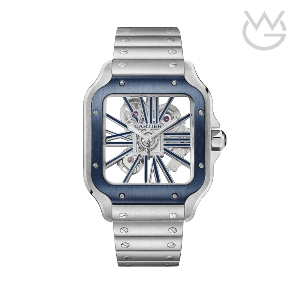 Cartier Santos de Cartier – Skeleton Blue