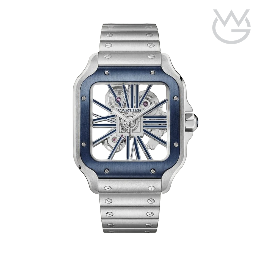 Cartier Santos de Cartier – Skeleton Blue