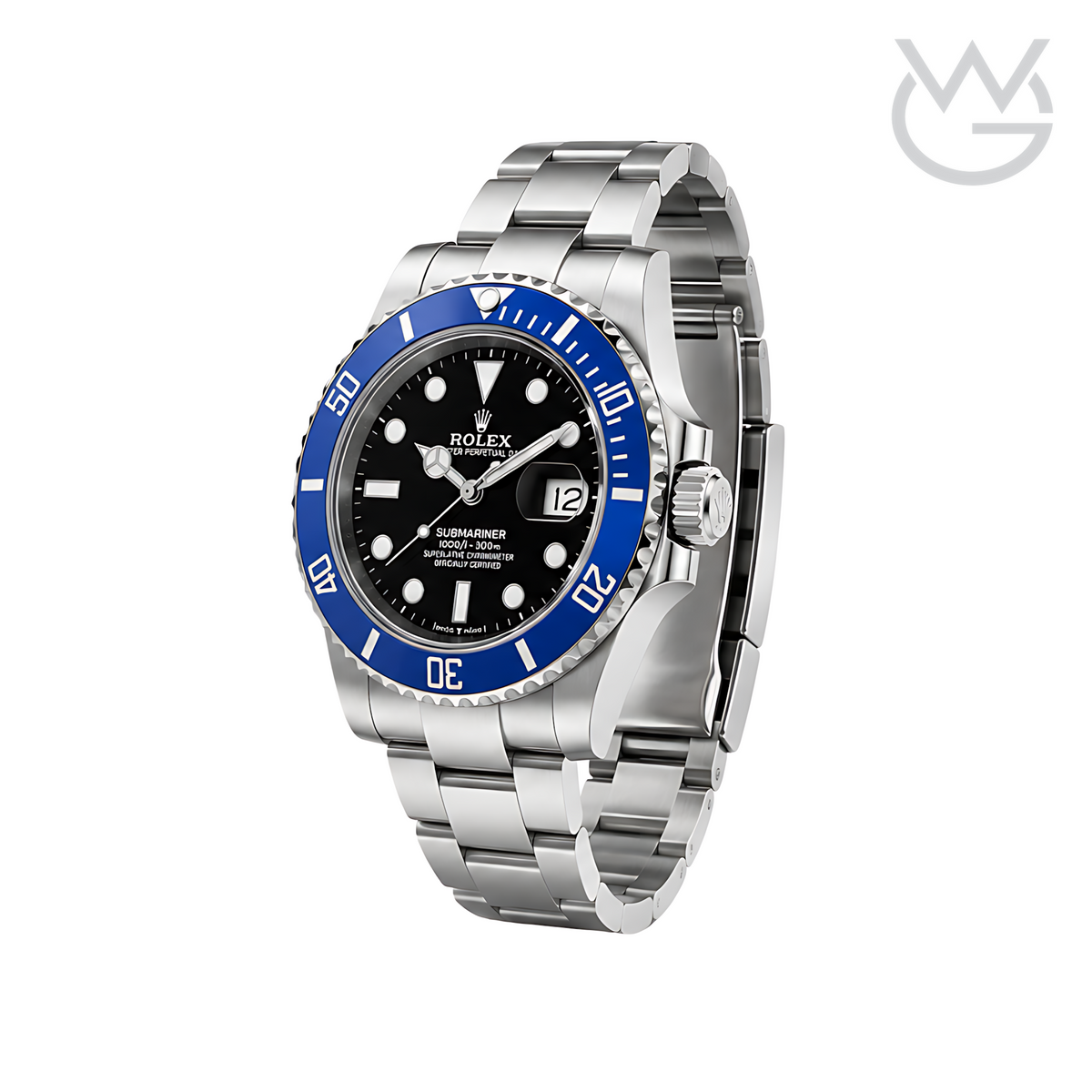 Rolex Submariner Date – Black Dial Blue Bezel Silver