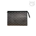 Goyard Pattern Clutch – Grey - View 1