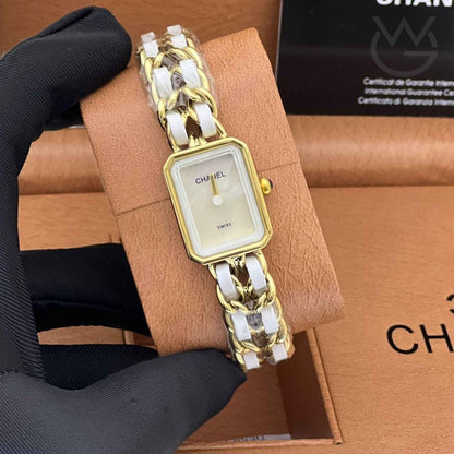 Chanel Première – Chain White & Gold