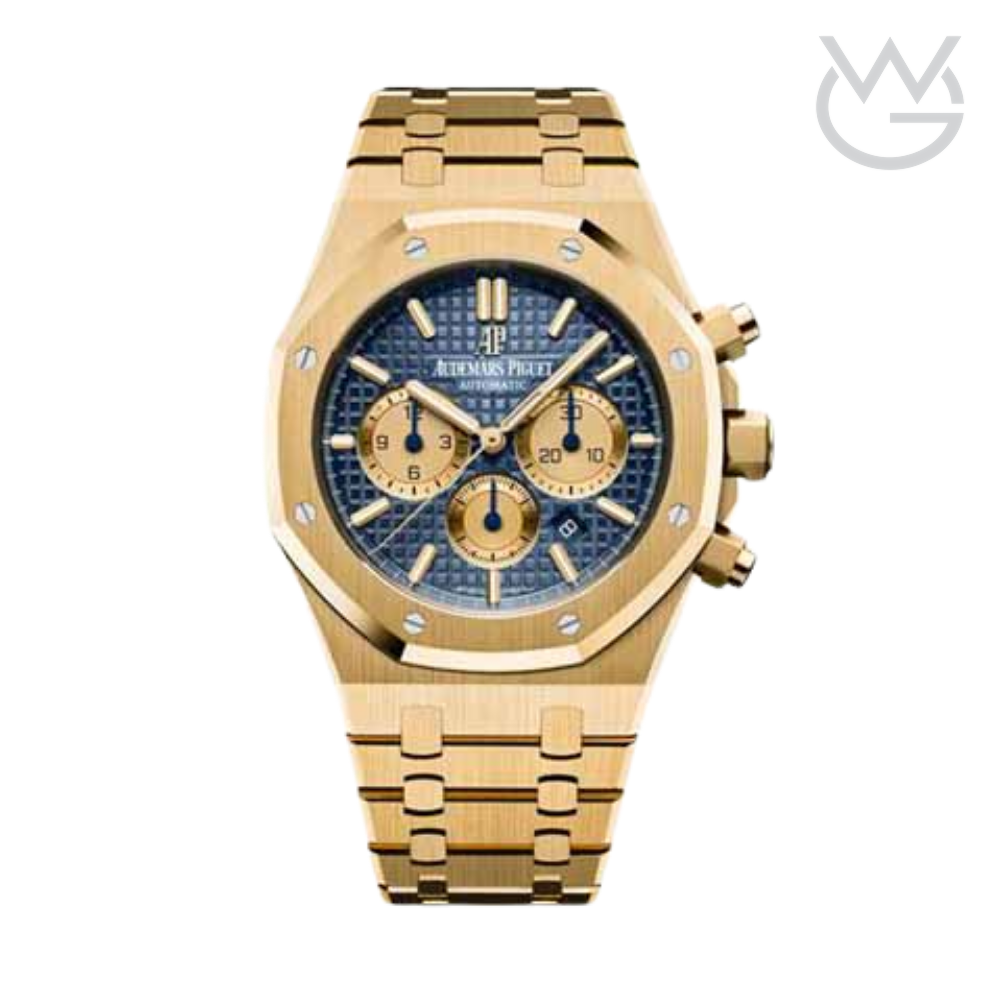 Audemars Piguet Royal Oak – Selfwinding Chronograph Yellow Gold Blue Dial