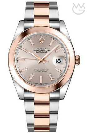 Rolex Datejust – Rose Gold Silver