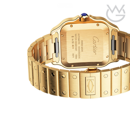 Cartier Santos de Cartier – Golden Steel Blue Dial