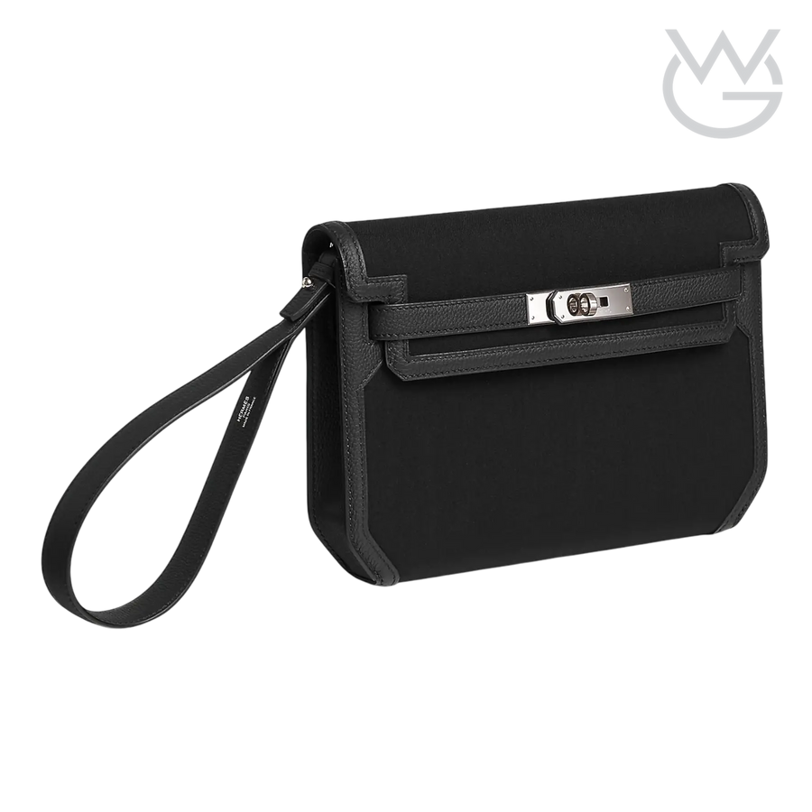 Hermès Depeche 25 Pouch – Noir / Noir - View 2
